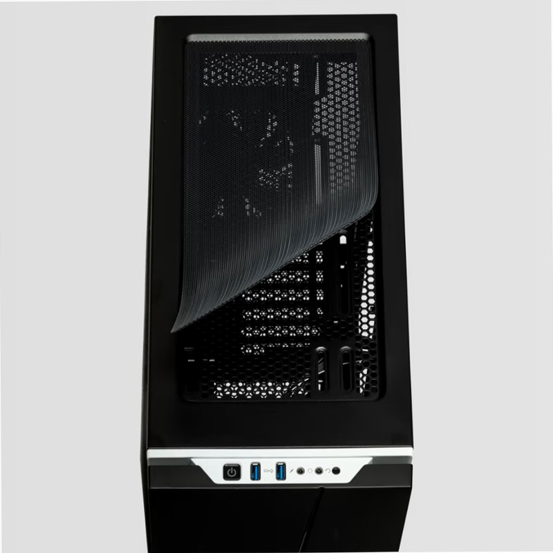 Case Carbide SPEC-06 RGB in vetro temperato — Nero
