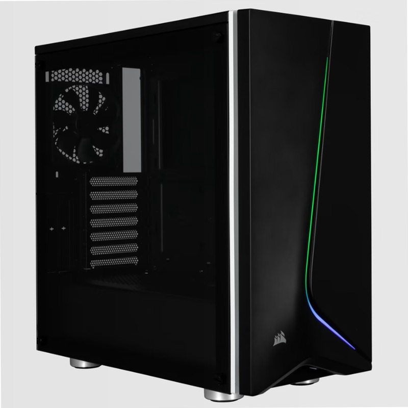 Case Carbide SPEC-06 RGB in vetro temperato — Nero