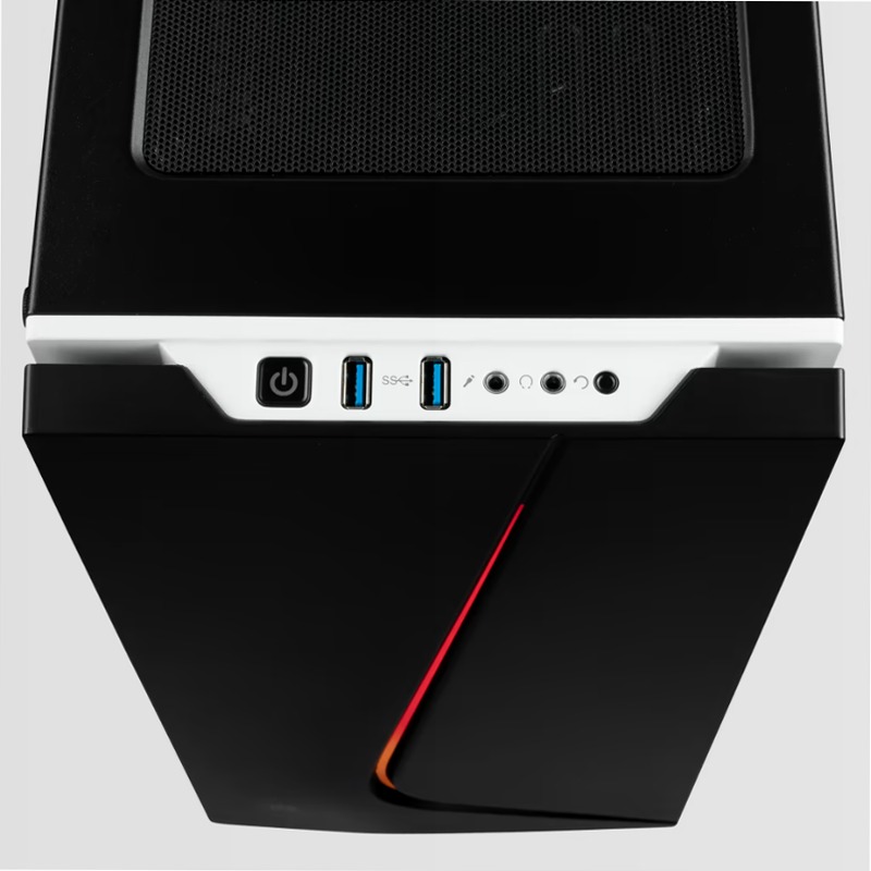 Case Carbide SPEC-06 RGB in vetro temperato — Nero