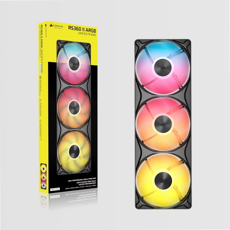 Ventole PWM a telaio unificato RS360 II ARGB
