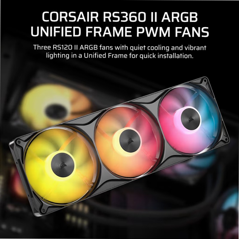 Ventole PWM a telaio unificato RS360 II ARGB