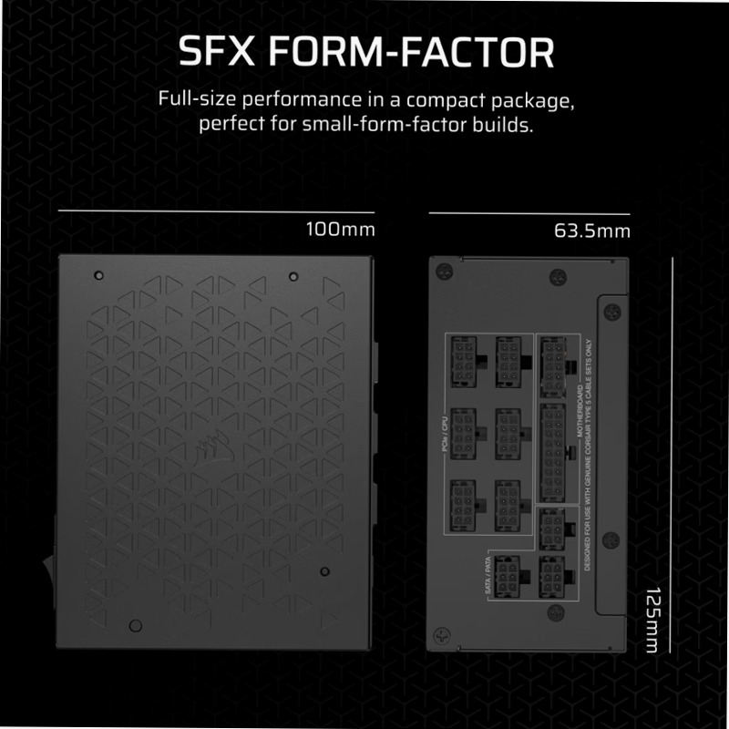 Alimentatore SFX SF Series SF1000 80 Plus Platinum 1000w