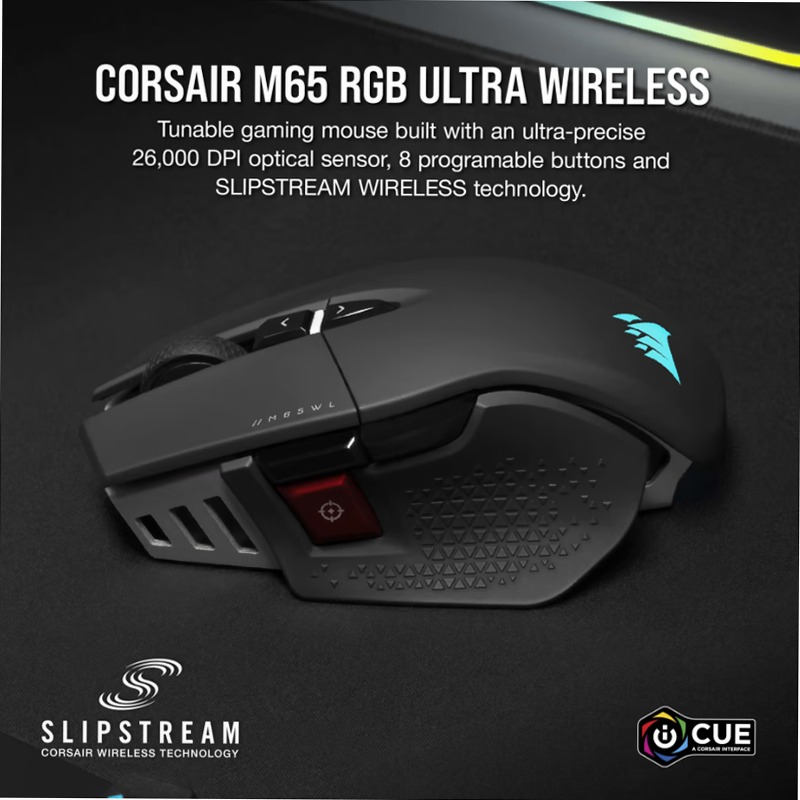 M65 RGB ULTRA WIRELESS - Mouse Gaming FPS Regolabile