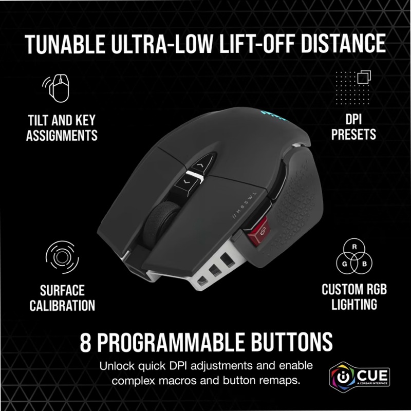 M65 RGB ULTRA WIRELESS - Mouse Gaming FPS Regolabile