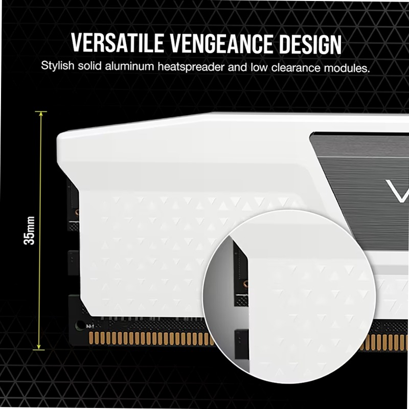 VENGEANCE® 32GB (2x16GB) DDR5 DRAM Up To 6400MT/s CL32 6400mhz