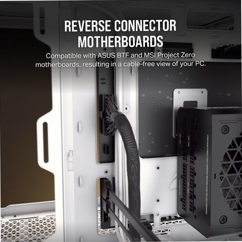 Case per PC Mid-Tower a doppia camera 6500X - Alluminio bianco/grigio satinato