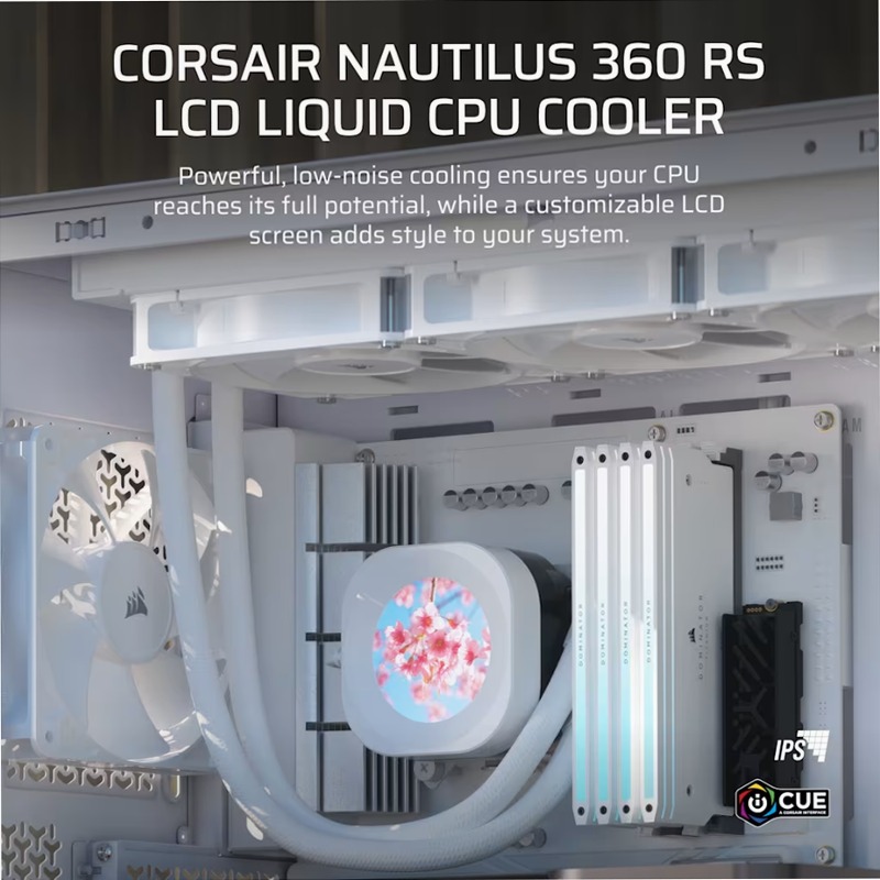 Dissipatore a Liquido NAUTILUS 360 RS LCD - Bianco
