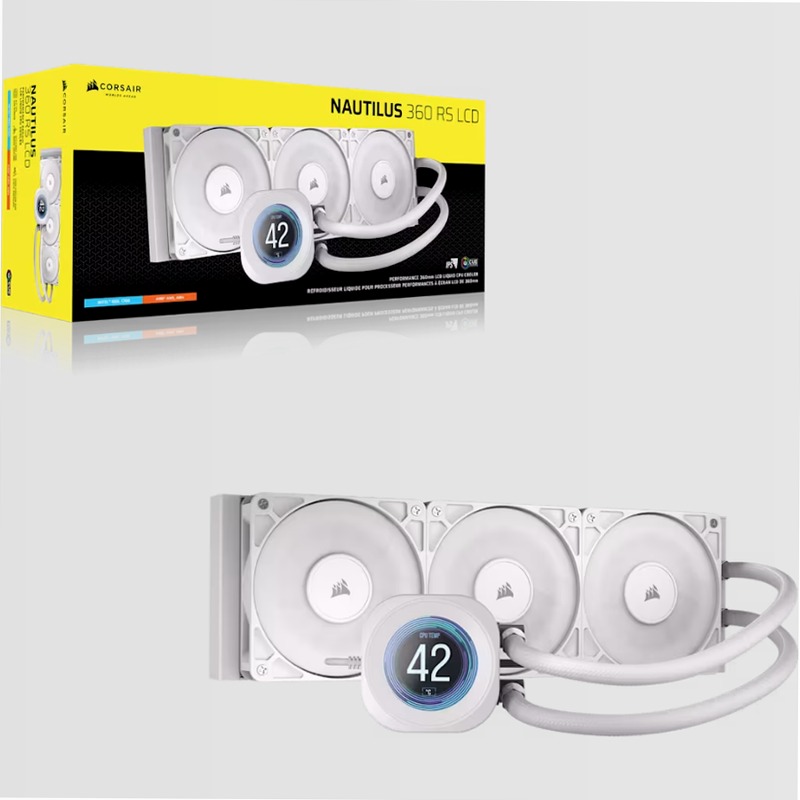 Dissipatore a Liquido NAUTILUS 360 RS LCD - Bianco
