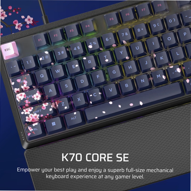 Tastiera Gaming K70 Core SE RGB - Dark Cherry Blossom Meccanica