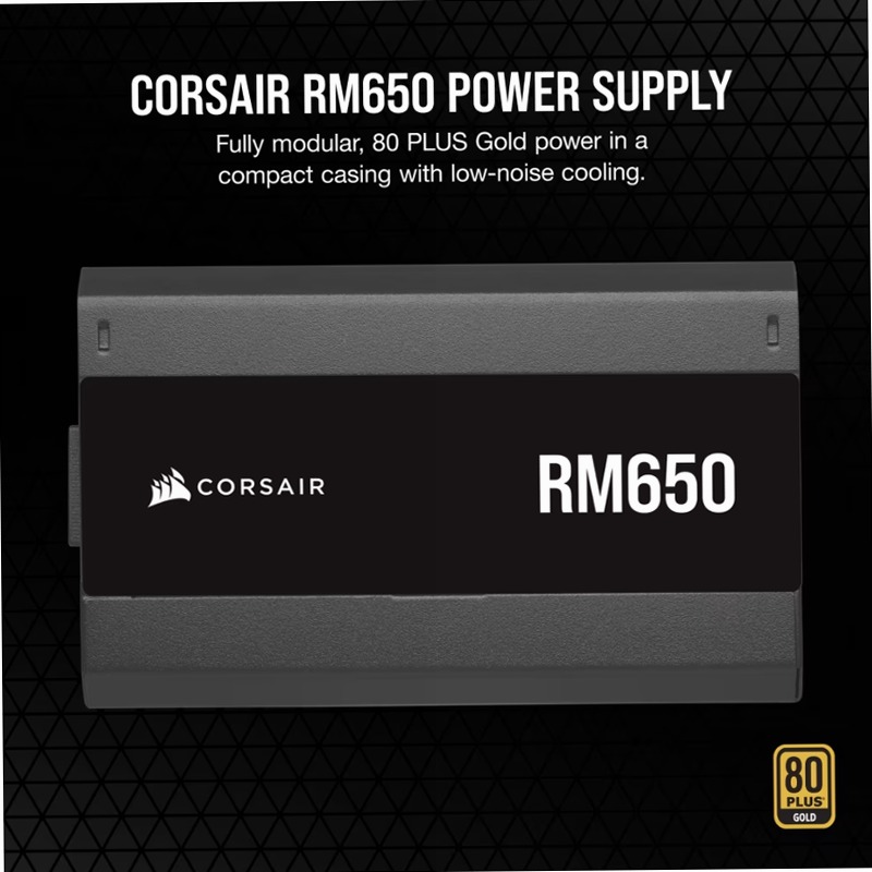 Alimentatore ATX RM650 Modulare da 650 Watt 80 Plus Gold 650w