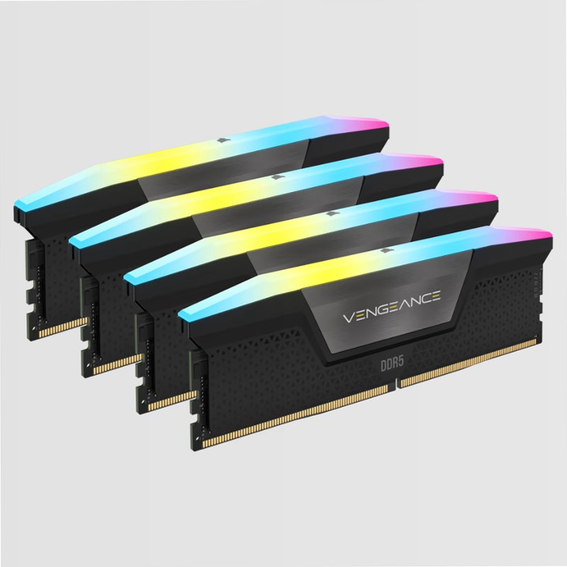 VENGEANCE® RGB 64GB (4x16GB) DDR5 DRAM Up To 6000MT/s CL36