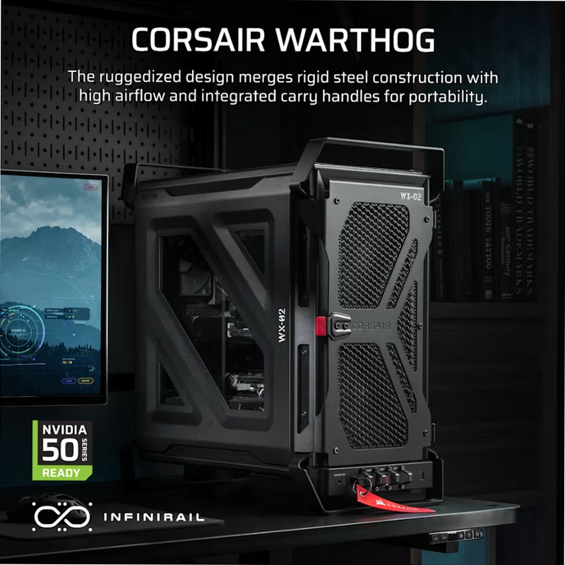 Case per PC Mid-Tower WARTHOG Airflow - Nero
