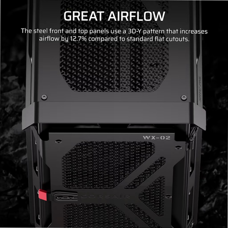 Case per PC Mid-Tower WARTHOG Airflow - Nero