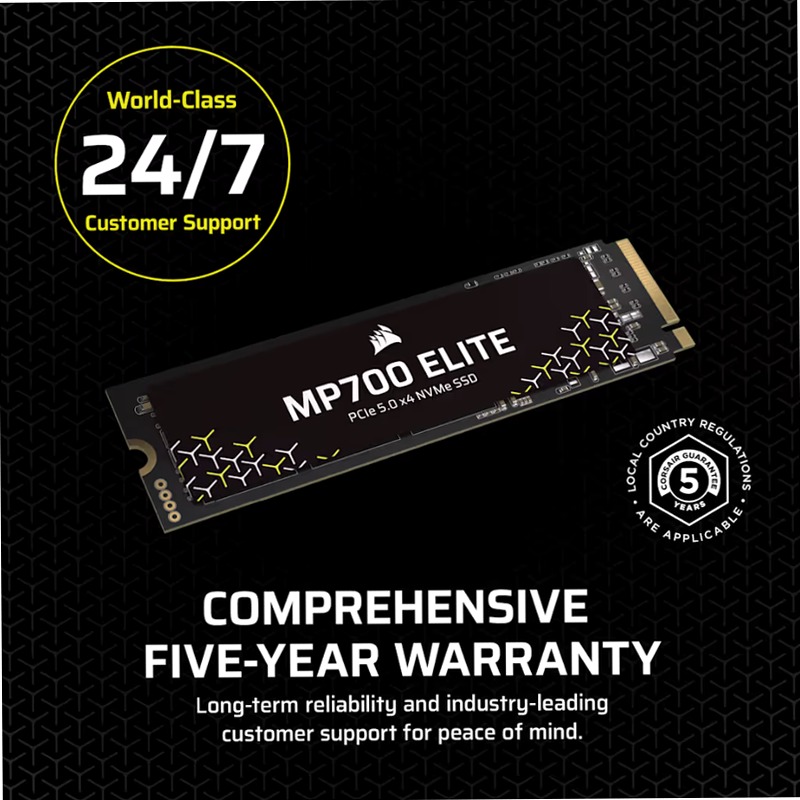 Unità SDD MP700 ELITE PCIe 5.0 x4 NVMe M.2 da 2 TB