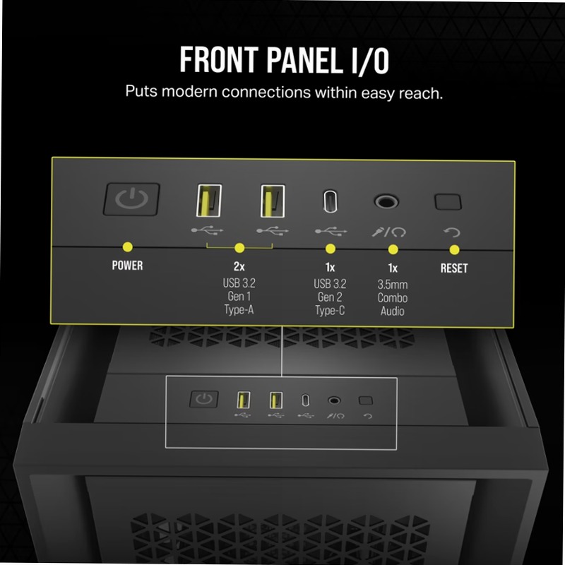 Case PC ATX mid-tower 5000D CORE AIRFLOW - Nero