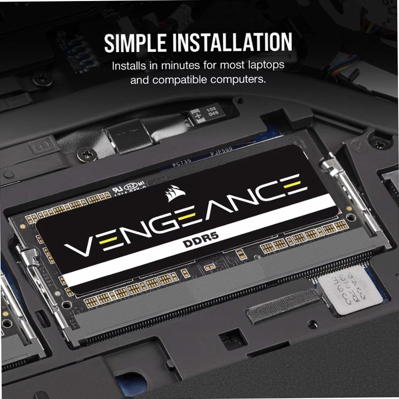 VENGEANCE DDR5 SODIMM da 96 GB (2 x 48 GB) DDR5 4800 MT/s CL40
