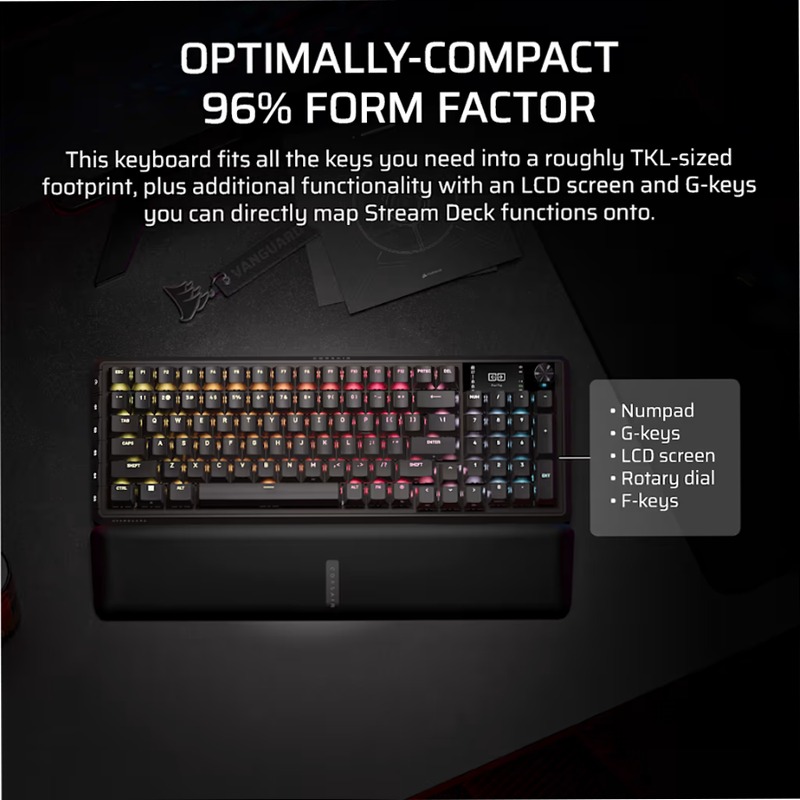 Tastiera Gaming VANGUARD 96 WIRELESS Wireless 2.4 GHz