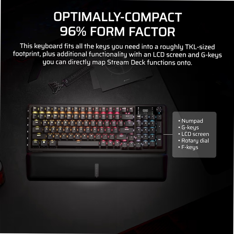 Tastiera Gaming VANGUARD 96 WIRELESS