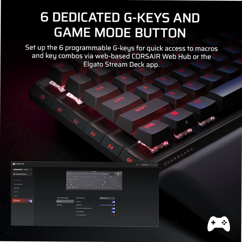 Tastiera Gaming VANGUARD 96 WIRELESS Wireless 2.4 GHz