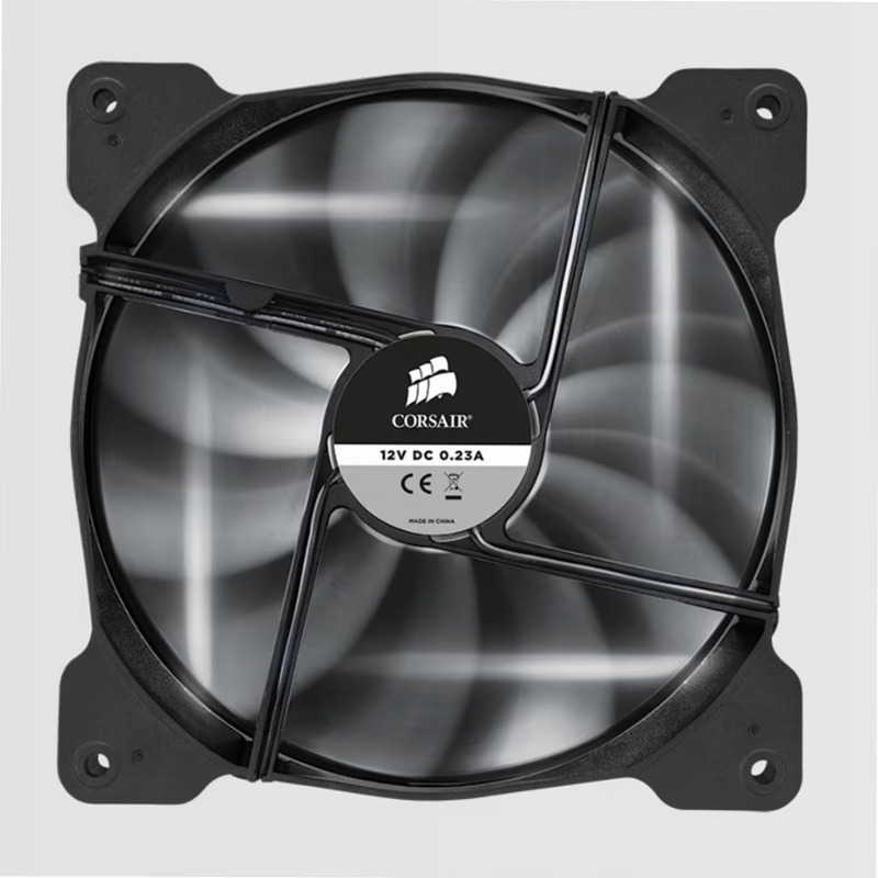 Air Series™ SP140 LED White High Static Pressure 140mm Fan Twin Pack