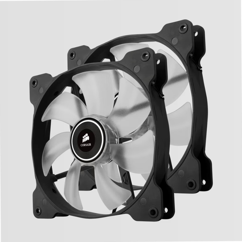 Air Series™ SP140 LED White High Static Pressure 140mm Fan Twin Pack