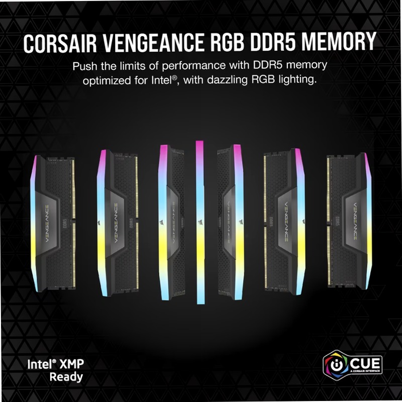VENGEANCE® RGB 96GB (2x48GB) DDR5 DRAM 7200MT/s