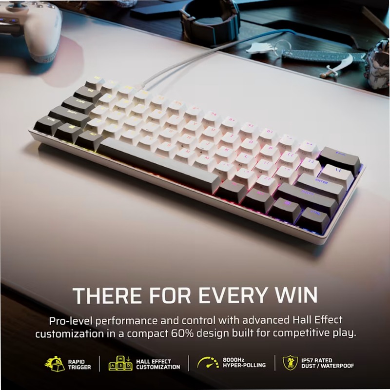 Tastiera Gaming CLIPPER PRO MINI 60 - Bianco