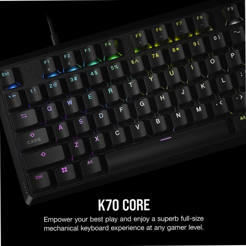 K70 Core RGB Mechanical Gaming Keyboard — Black