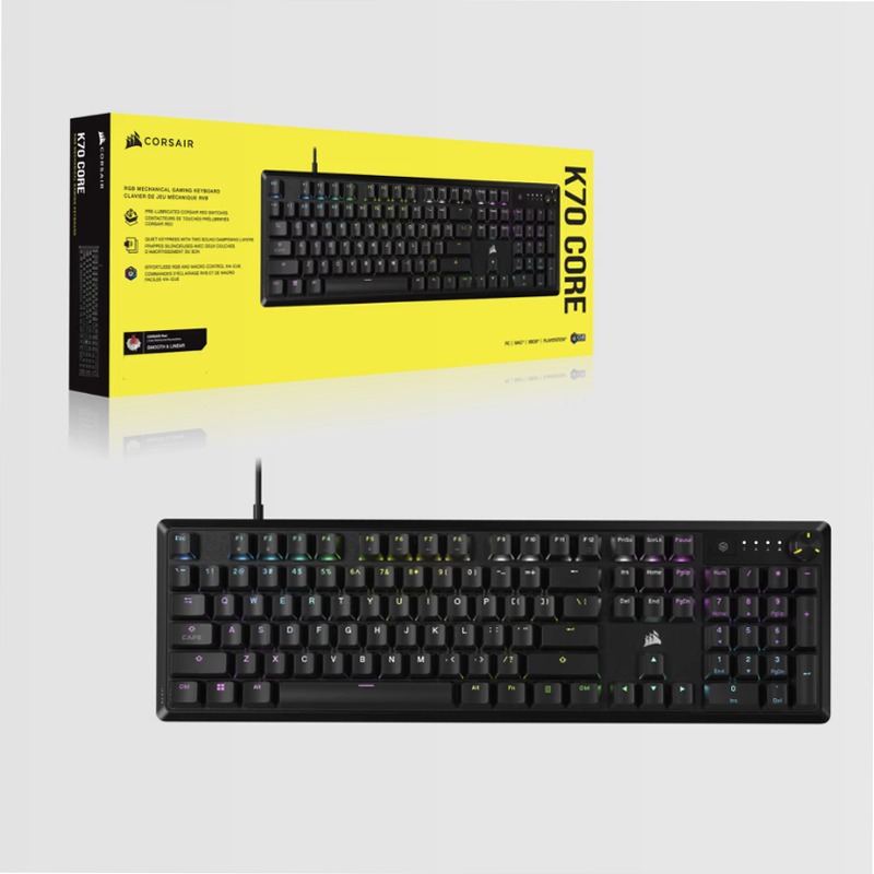 K70 Core RGB Mechanical Gaming Keyboard — Black