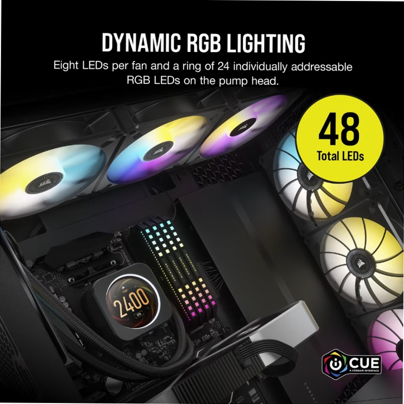 Cooler Liquido iCUE H170i ELITE con Display LCD