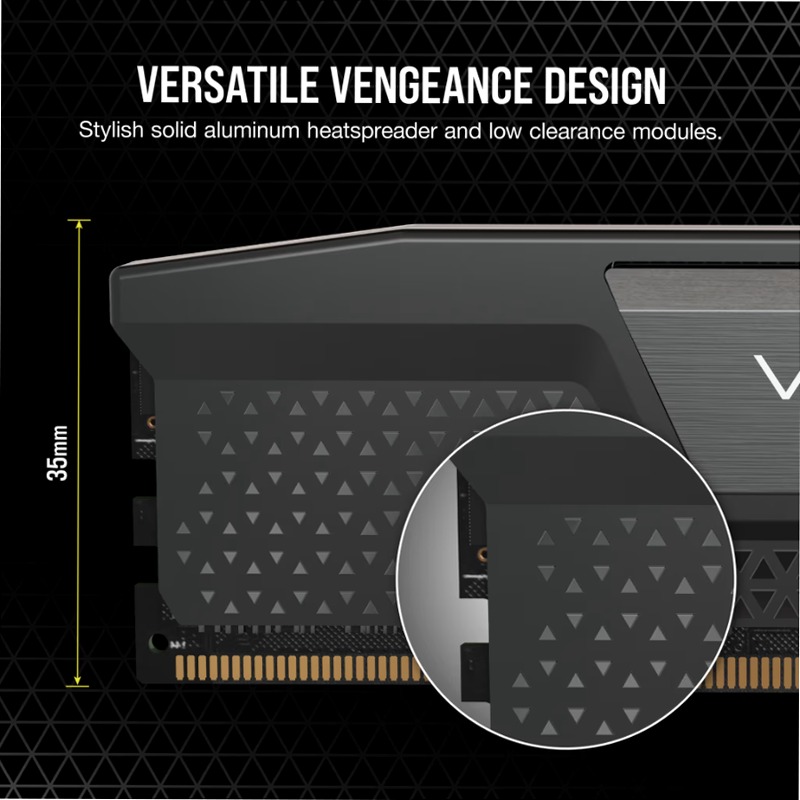 VENGEANCE® 32GB (2x16GB) DDR5 DRAM Up To 5600MT/S CL40 Memory - Black 5600mhz