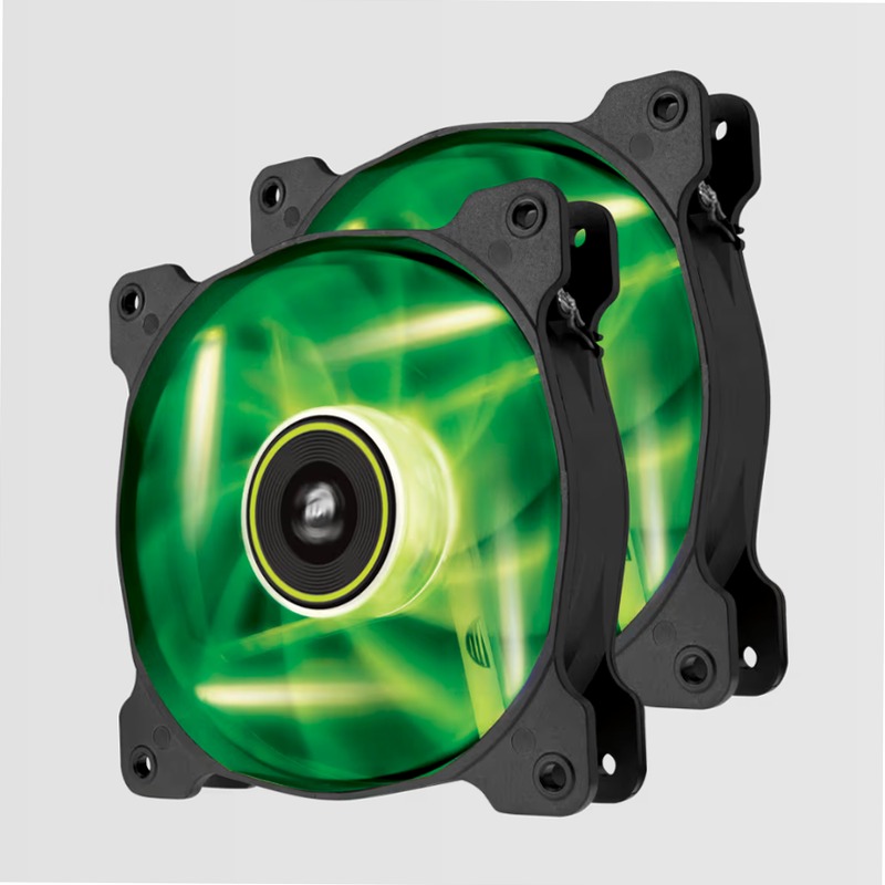 CORSAIR Air Series™ SP120 LED Green High Static Pressure Fan 120mm