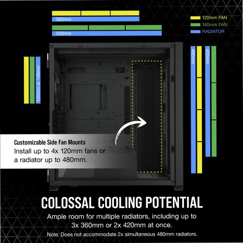 Case PC ATX Full-Tower CORSAIR 7000D AIRFLOW - Nero 3