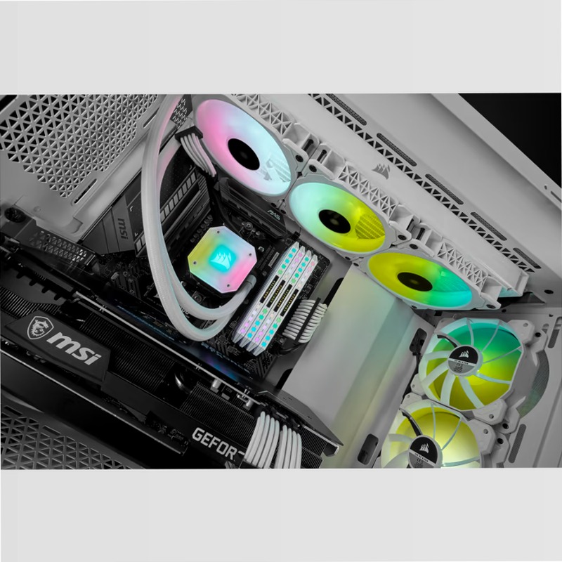 Dissipatore a liquido iCUE H150i ELITE CAPELLIX — Bianco