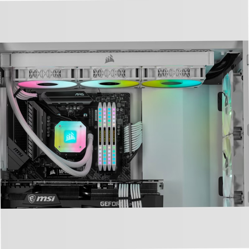 Dissipatore a liquido iCUE H150i ELITE CAPELLIX — Bianco