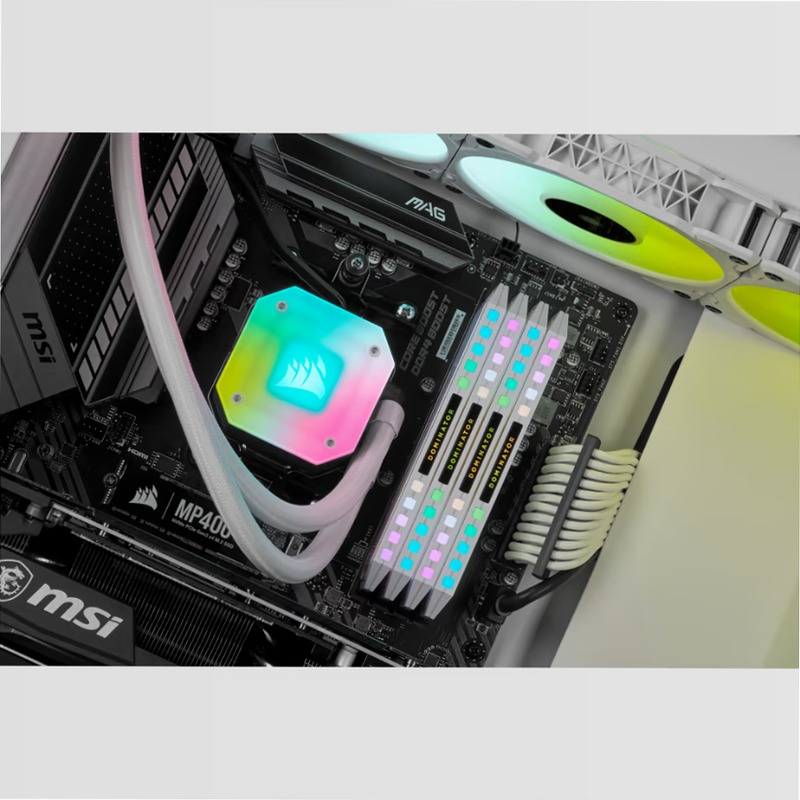 Dissipatore a liquido iCUE H150i ELITE CAPELLIX — Bianco