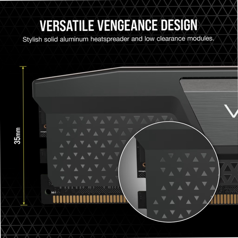 CORSAIR VENGEANCE® 32GB (2x16GB) DDR5 DRAM Up To 7600MT/S CL36 Memory - Black 7600mhz