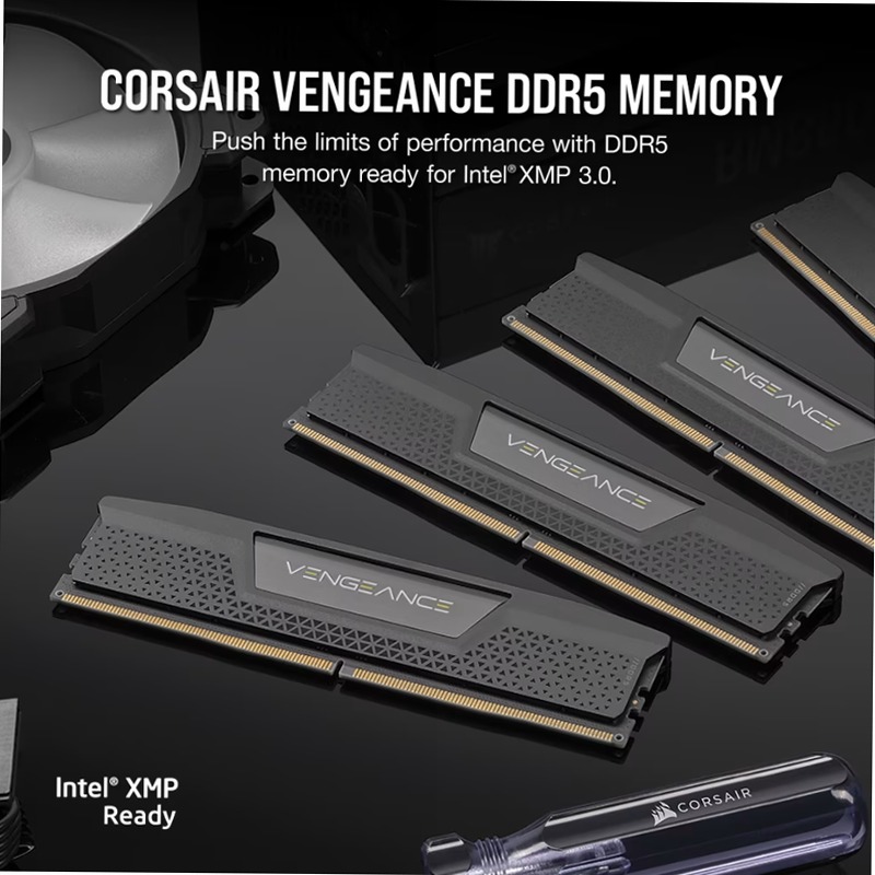 CORSAIR VENGEANCE® 32GB (2x16GB) DDR5 DRAM Up To 7600MT/S CL36 Memory - Black 7600mhz