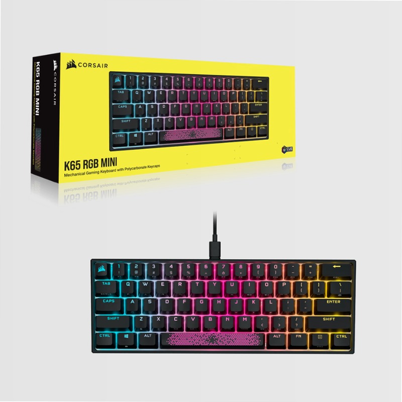 Tastiera Gaming K65 RGB MINI - Cherry MX Red Meccanica