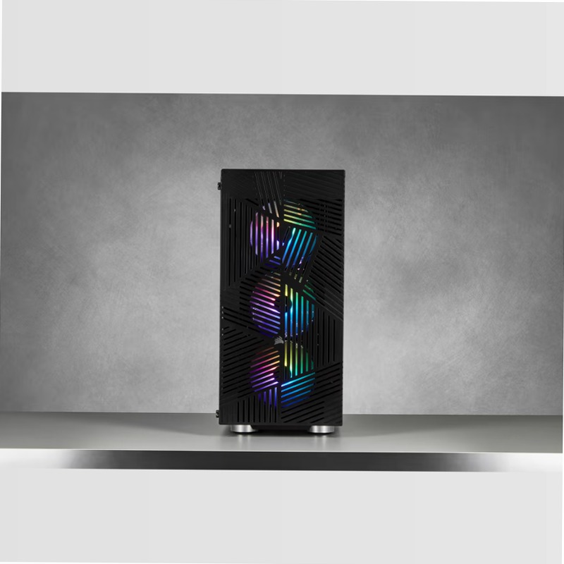 Case gaming mid-tower in vetro temprato 275R Airflow — nero