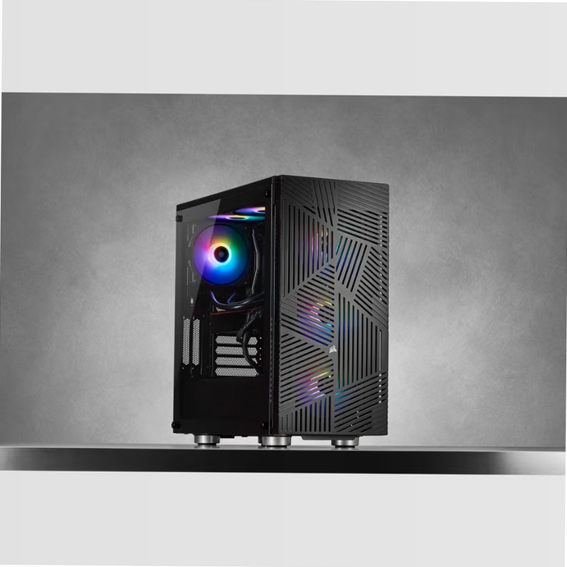Case gaming mid-tower in vetro temprato 275R Airflow — nero