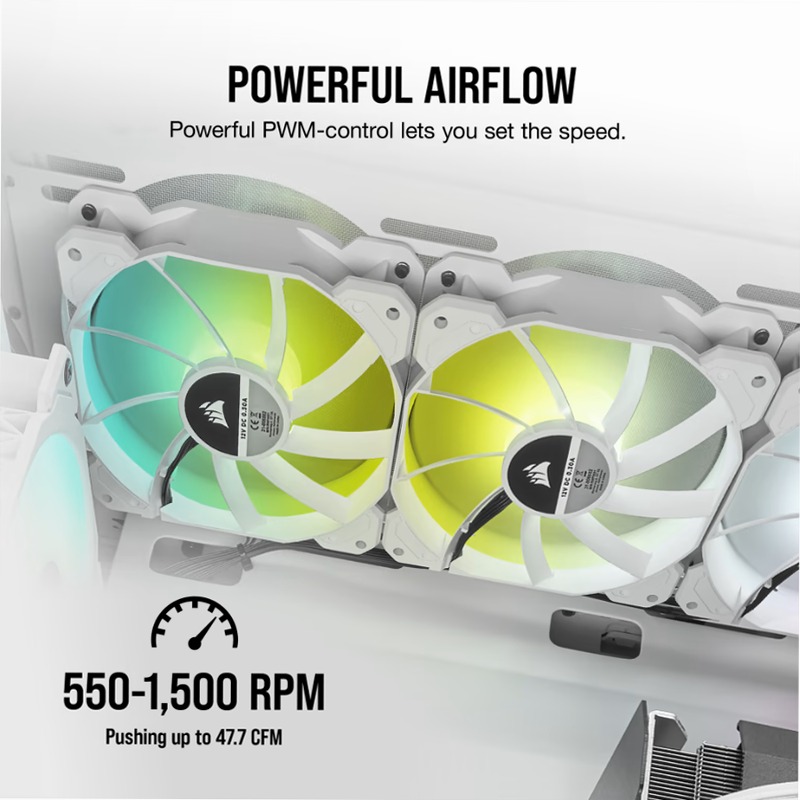 Ventola PWM iCUE SP120 RGB ELITE Performance 120mm