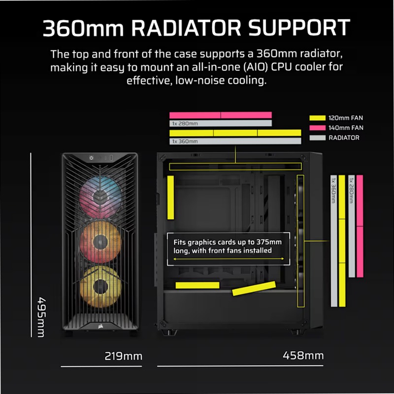 Case PC Mid-Tower 3200D RS ARGB 3