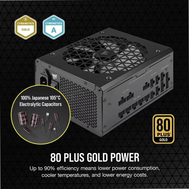 Alimentatore ATX RM1000x SHIFT interamente modulare 80 PLUS Gold