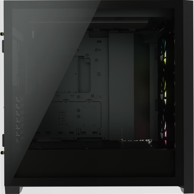 Smart case PC ATX mid-tower in vetro temperato iCUE 5000X RGB, nero