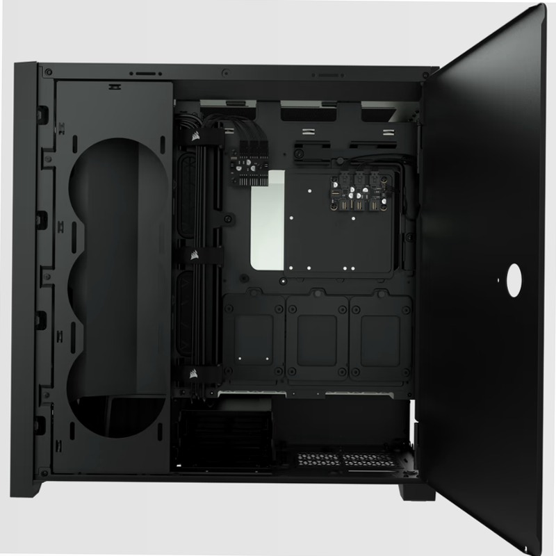 Smart case PC ATX mid-tower in vetro temperato iCUE 5000X RGB, nero