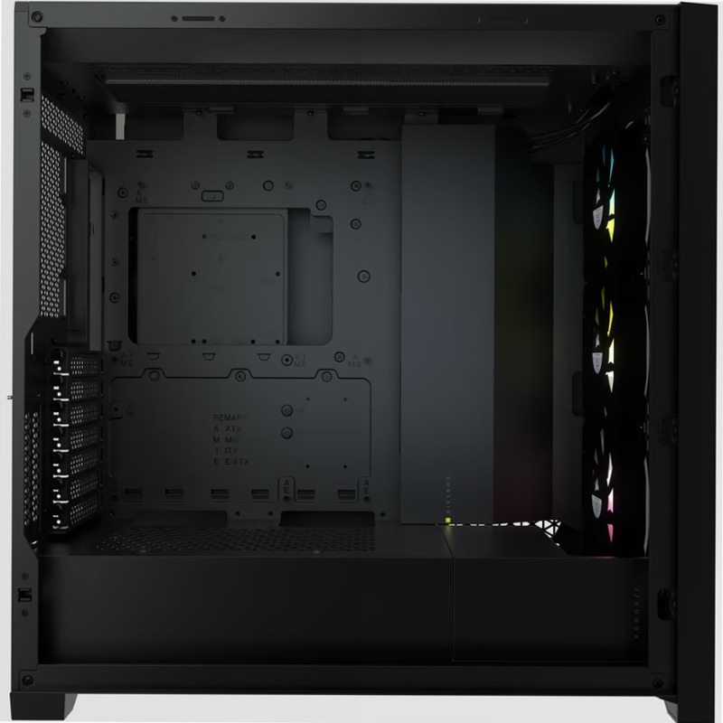 Smart case PC ATX mid-tower in vetro temperato iCUE 5000X RGB, nero