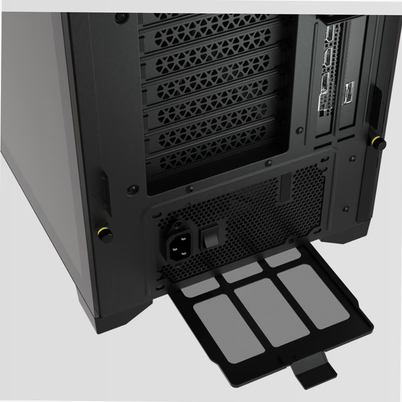 Smart case PC ATX mid-tower in vetro temperato iCUE 5000X RGB, nero