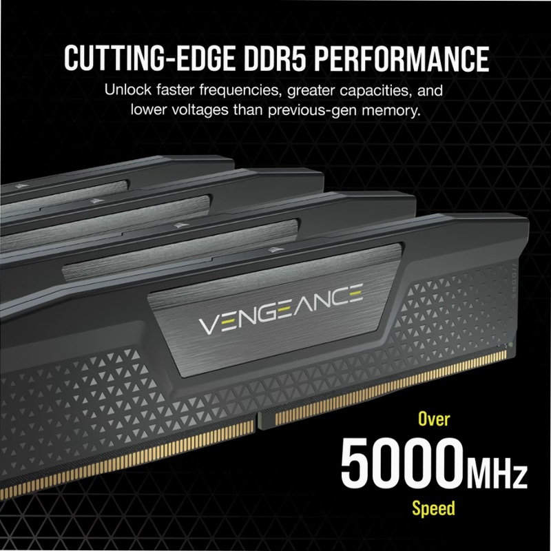 VENGEANCE® 96GB (2x48GB) DDR5 DRAM 6400MT/s