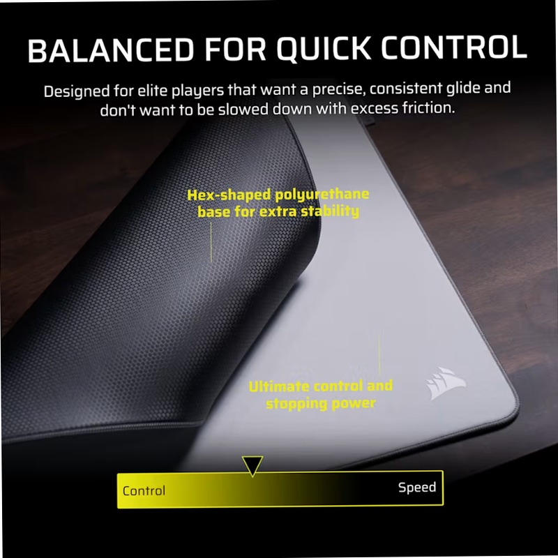 Mouse pad MM PRO Control Large Grigio